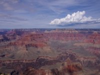 USA 20  Grand Canyon und die Wolke, die den Hubschrauberflug (später) verhinderte